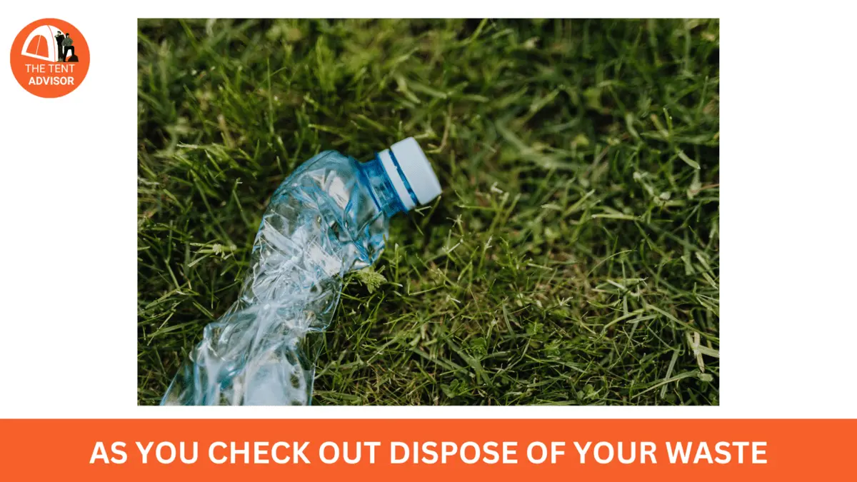 As You Check Out Dispose of Your Waste