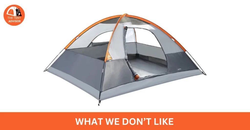 What We Don’t Like About the Basics Dome Camping Tent