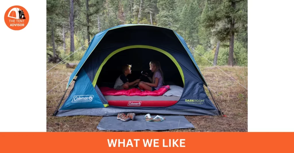 What We Like About the Coleman Dark Room Skydome Tent
